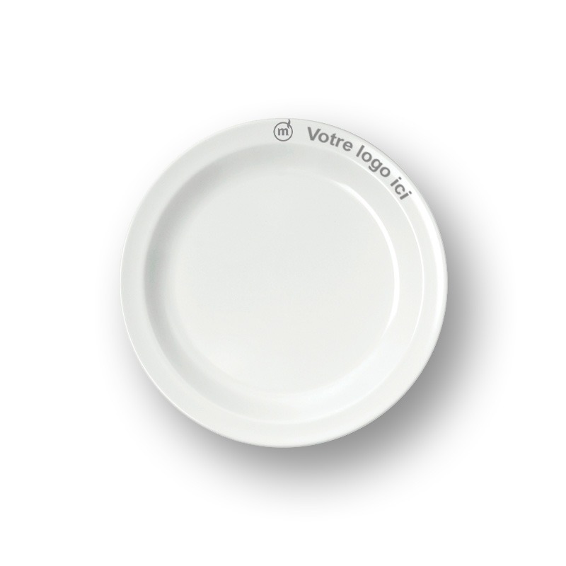 Assiette plate blanche, 19 cm (petite)